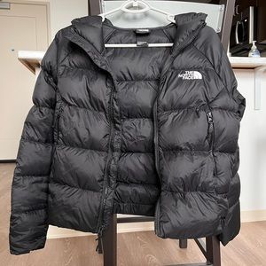 The North Face Hydrenalite hooded down black jacket